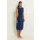 Claudia Sträter tricot jurk donkerblauw