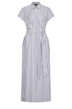 gestreepte blousejurk blauw