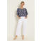 Claudia Sträter blousetop donkerblauw broderie
