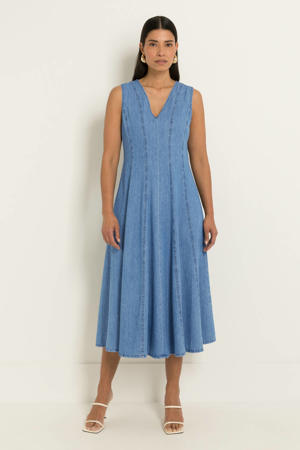 zomerjurk medium blue denim