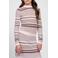 NIK&NIK gebreide gestreepte longsleeve - roze