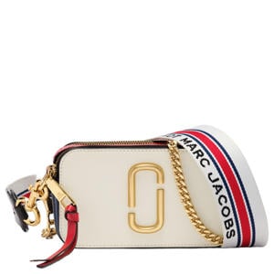 leren crossbody tas The Snapshot blauw/rood