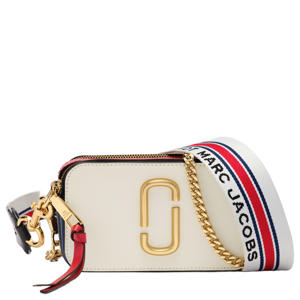 leren crossbody tas The Snapshot blauw/rood