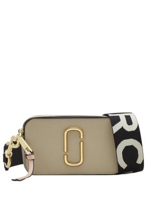 leren crossbody tas The Snapshot beige