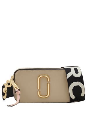 leren crossbody tas The Snapshot beige
