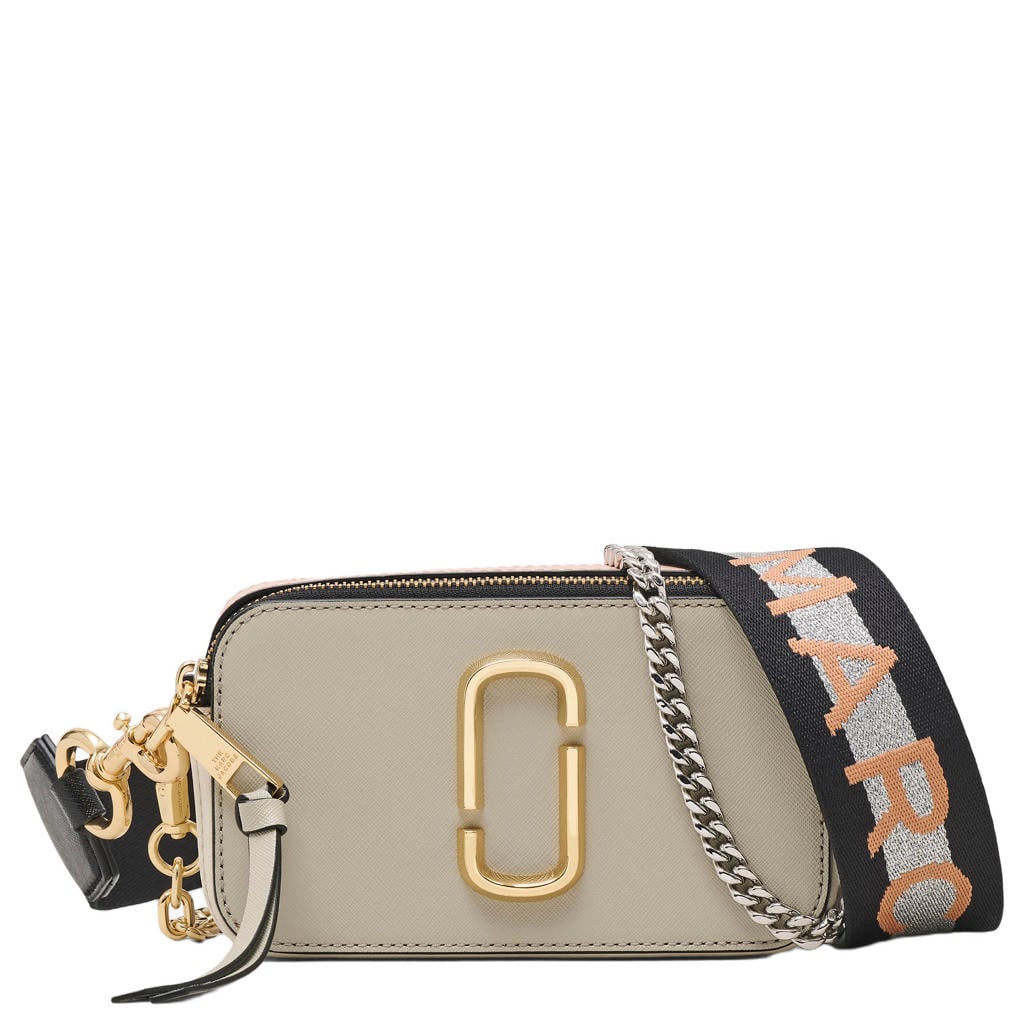 Marc Jacobs leren crossbody tas The Snapshot beige