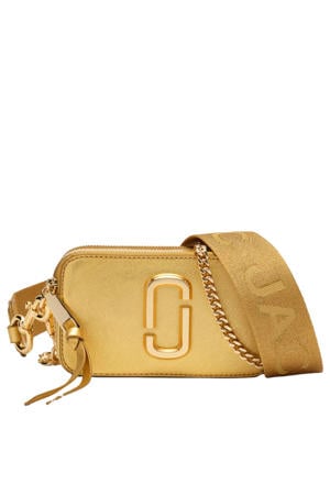 leren crossbody tas The Snapshot goudkleurig