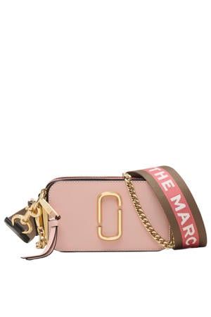 leren crossbody tas The Snapshot lichtroze