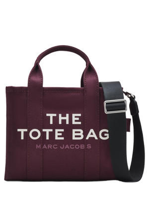handtas The Small Tote donkerrood