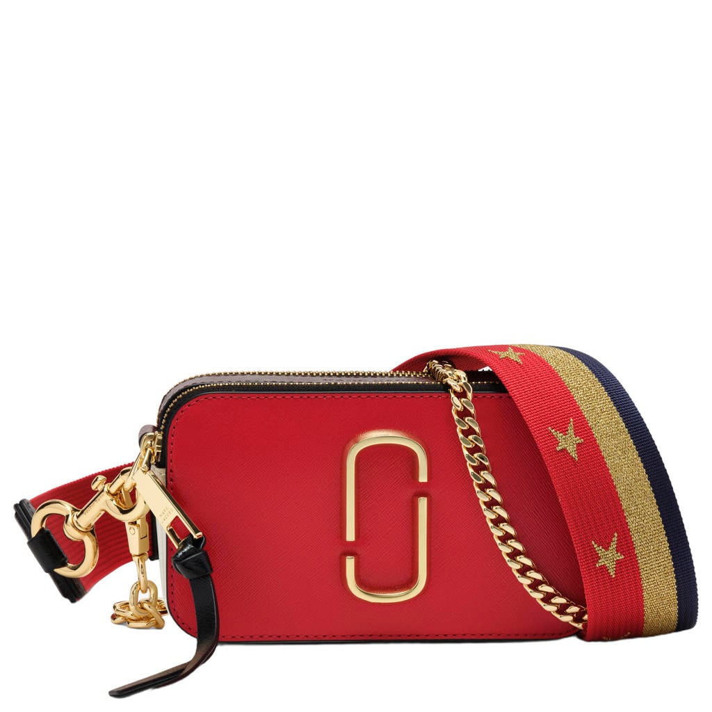 Marc Jacobs leren crossbody tas rood