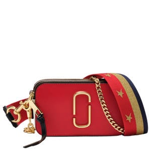 leren crossbody tas rood