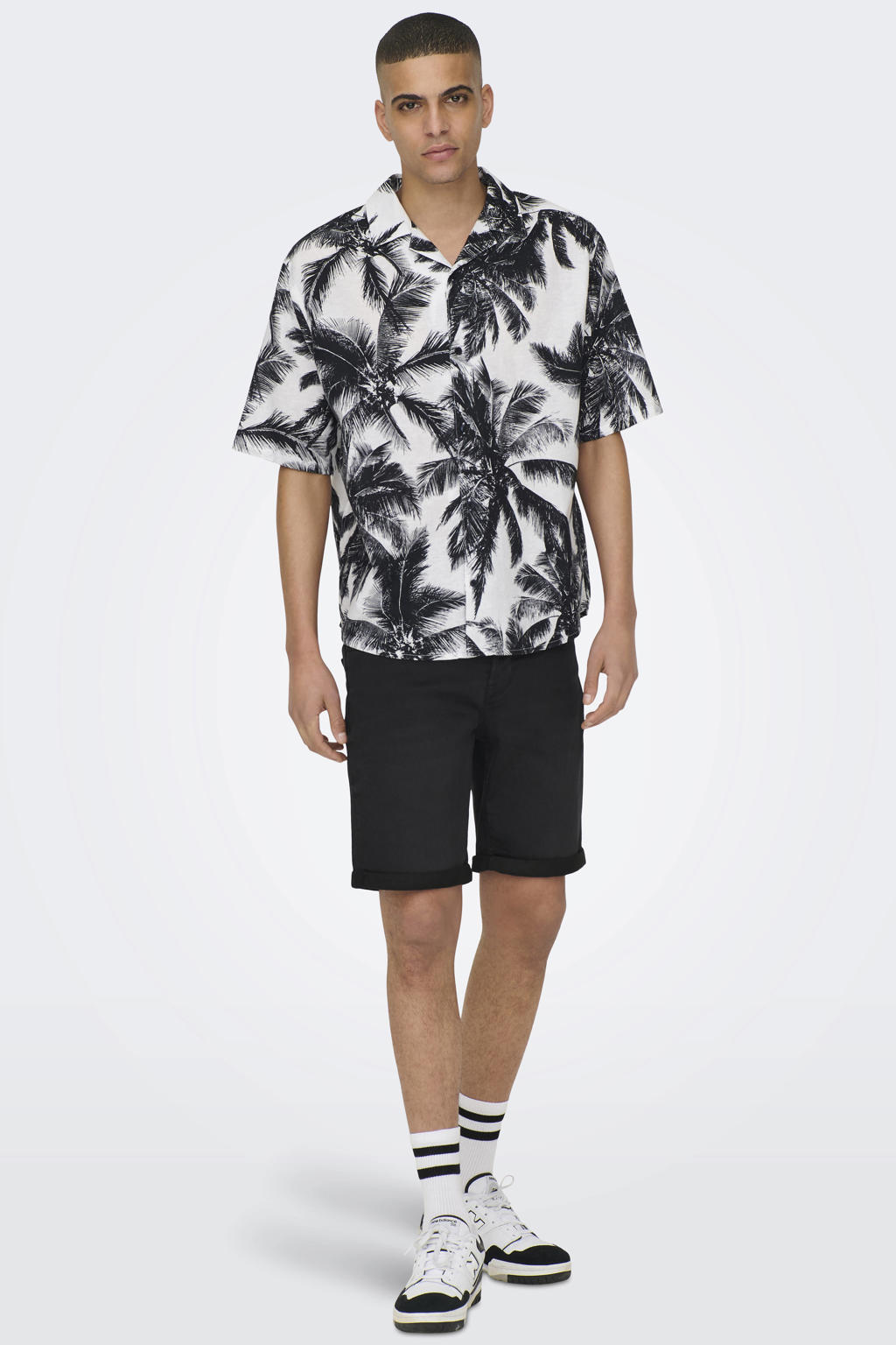 ONLY & SONS ONSPLY regular denim short black denim