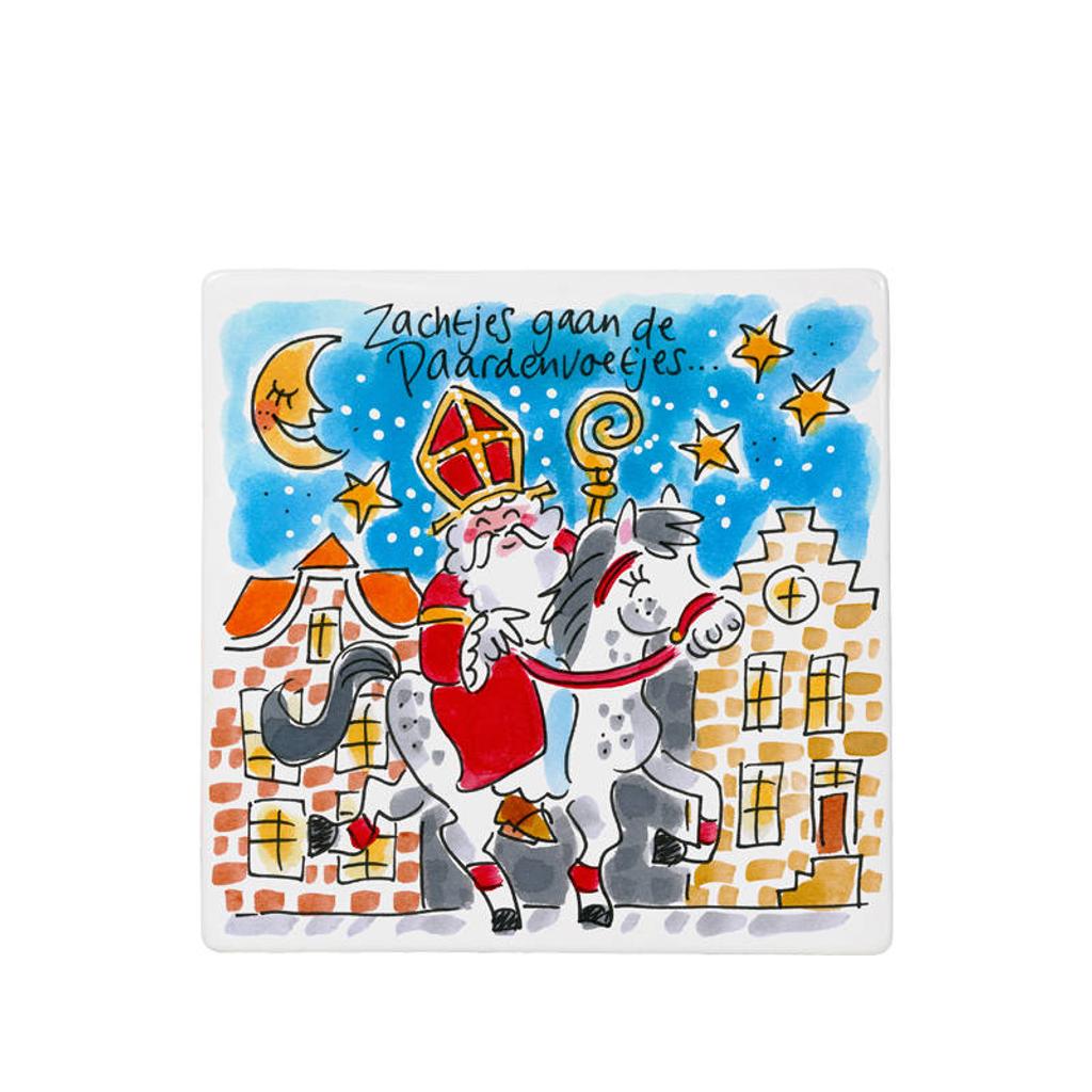 Blond Amsterdam tegel sint (13x13 cm)
