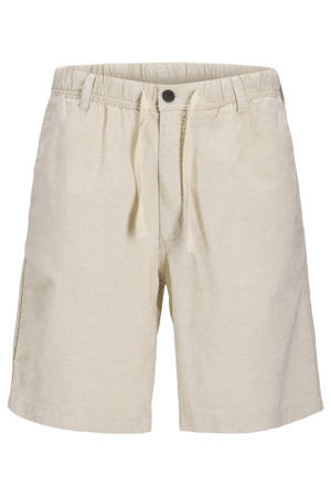 JPSTJAIDEN relaxed  casual short met linnen beige