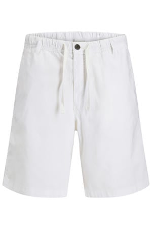 JPSTJAIDEN relaxed  casual short met linnen wit