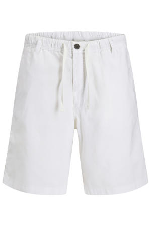 JPSTJAIDEN relaxed casual short met linnen wit