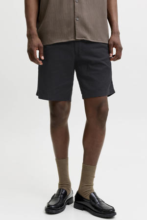 JPSTJAIDEN relaxed casual short met linnen zwart