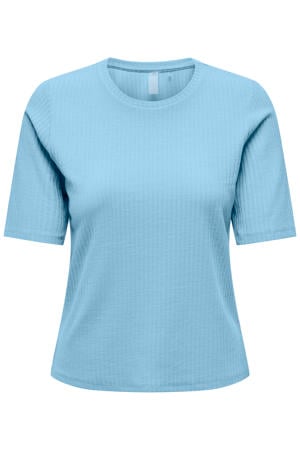 sportshirt Onpseren On 2/4 Reg Rib Tee Noos lichtblauw