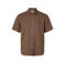 Selected regular casual overhemd met linnen bruin