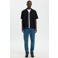 Selected relaxed casual overhemd met linnen zwart