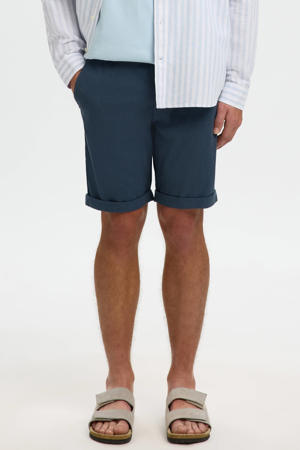 SLHSLIM-LUTON slim chino short donkerblauw