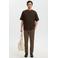 Selected oversized T-shirt bruin