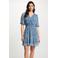 Morgan bohemian jurk met paisley print blauw