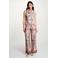 Morgan satijnen wide leg high waist palazzo broek ecru
