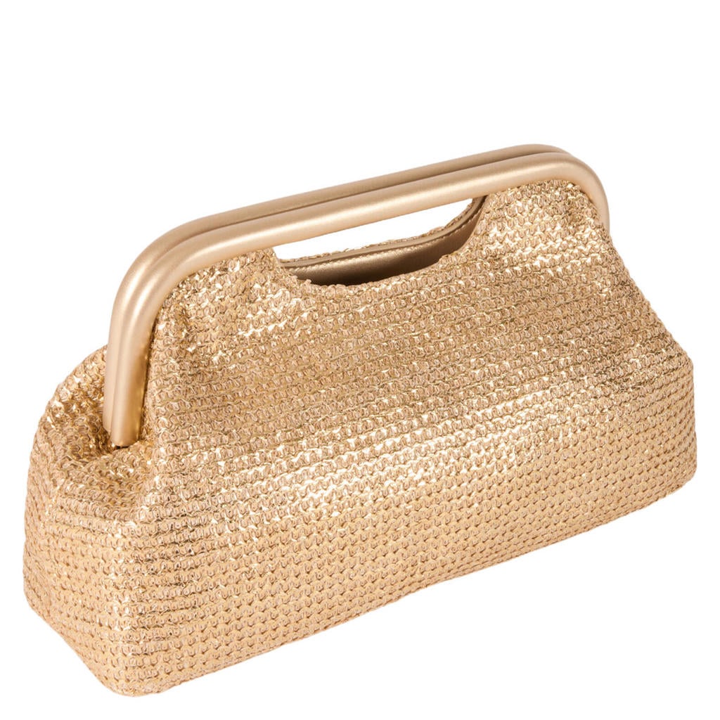 Morgan clutch goudkleurig