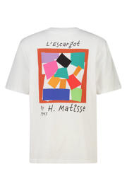 thumbnail: America Today relaxed fit T-shirt met backprint - ivoor