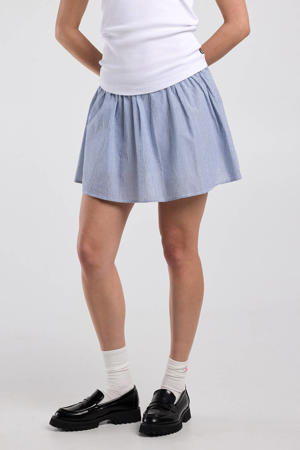 mini rok blauw