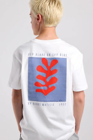 T-shirt met backprint wit
