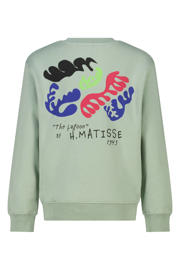 thumbnail: America Today sweater met backprint lichtgroen