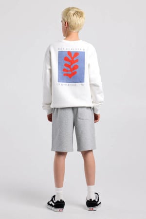 sweater met backprint wit