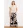 LOLALIZA high waist gebloemde casual broek zwart