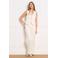 LOLALIZA gilet met textuur ecru