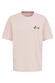thumbnail: WE Fashion regular T-shirt met backprint lichtroze