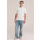 WE Fashion regular T-shirt met backprint ecru