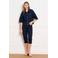 LOLALIZA skinny regular waist capri donkerblauw