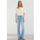 Mango flared jeans light blue denim