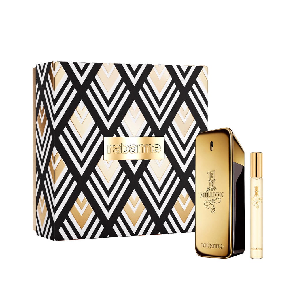 Rabanne 1 Million geschenkset - eau de toilette 100 ml + mini spray 10 ml