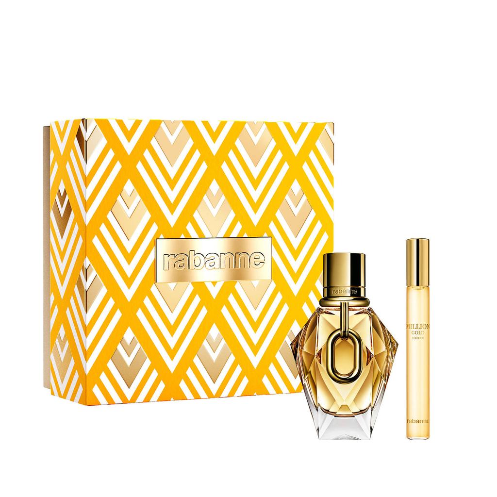 Rabanne Million Gold for Her geschenkset - eau de parfum 50 ml + mini spray 10 ml