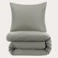 NOUS Living katoenen 1-persoons dekbedovertrek 140x220 cm - groen