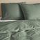 NOUS Living katoenen lits-jumeaux dekbedovertrek 240x220 cm - groen