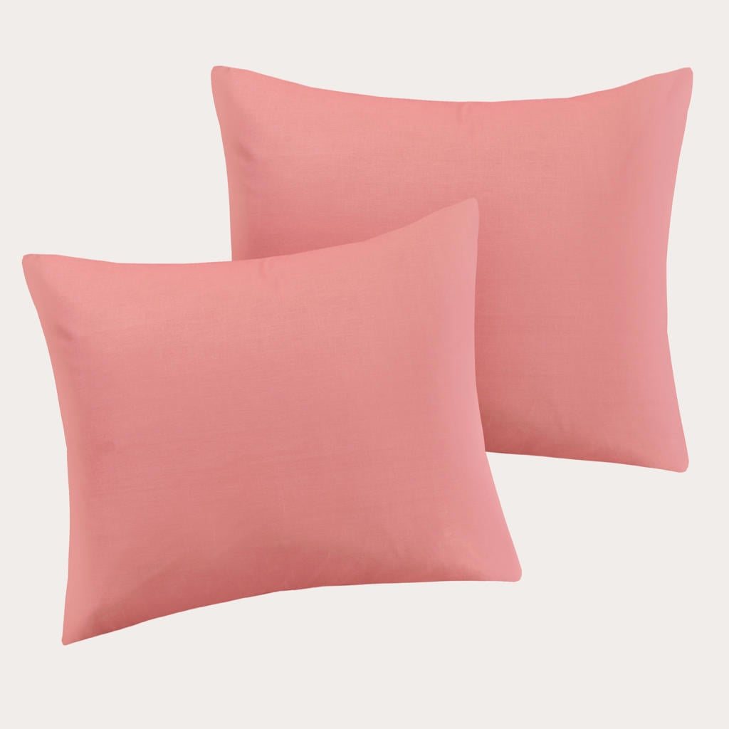 NOUS Living katoenen kussensloop - roze