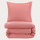 NOUS Living 1-persoons katoenen dekbedovertrek 140x220 cm - roze
