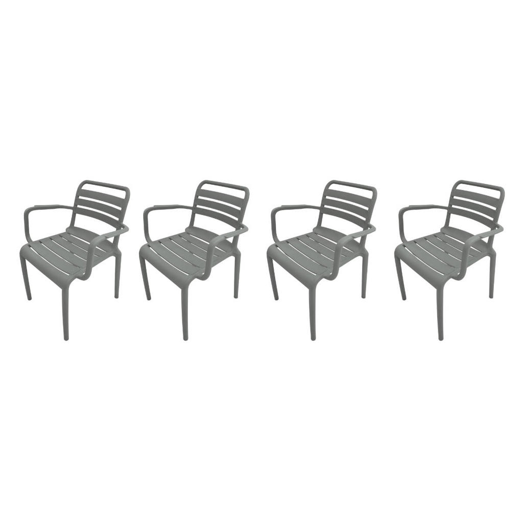 Garden Impressions Orleans tuinstoelen (set van 4) - stone green