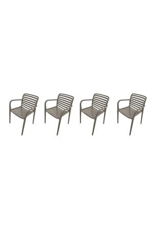 Nantes tuinstoelen (set van 4) - taupe