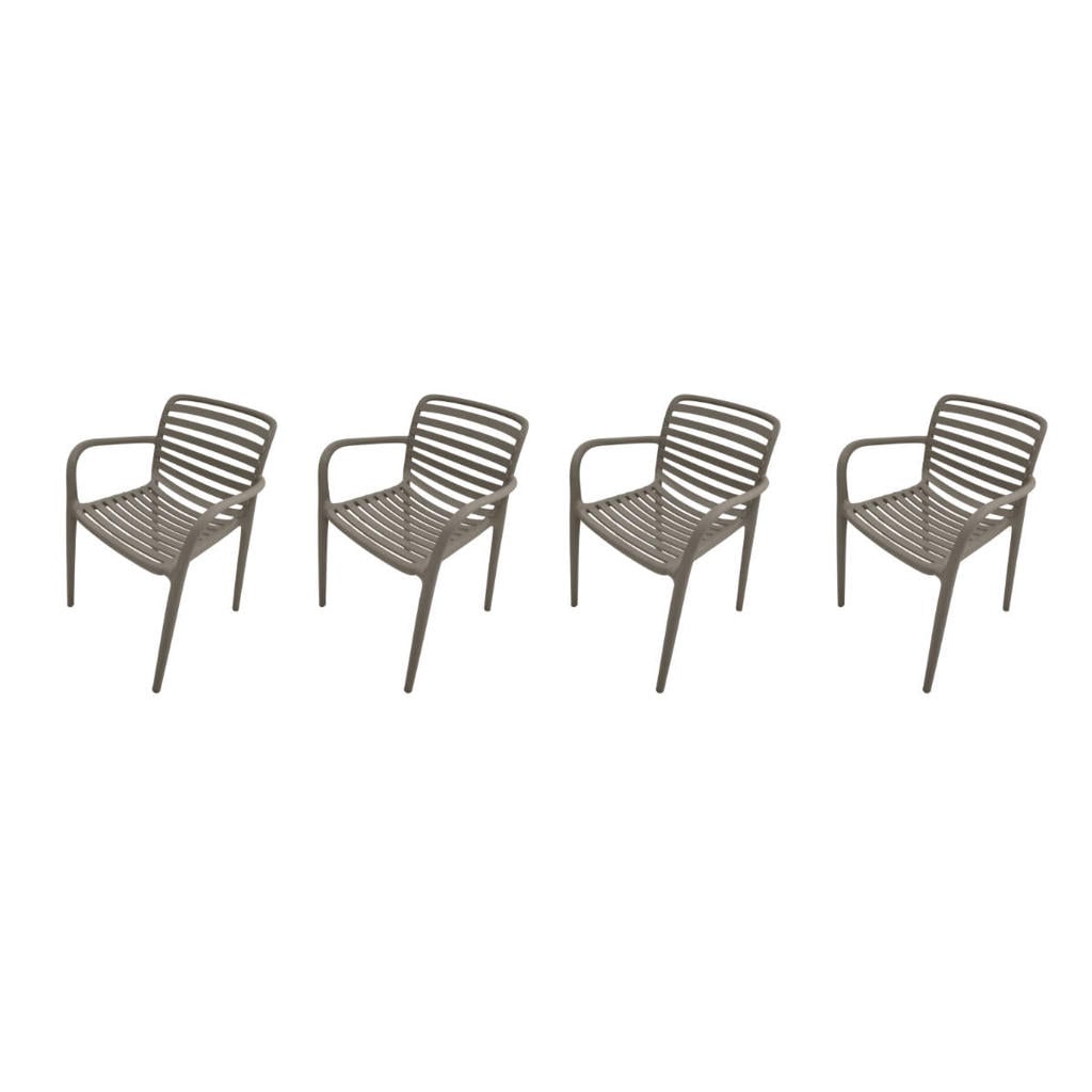 Garden Impressions Nantes tuinstoelen (set van 4) - taupe