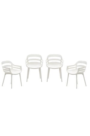 Ceasar tuinstoelen (set van 4) zand